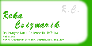 reka csizmarik business card
